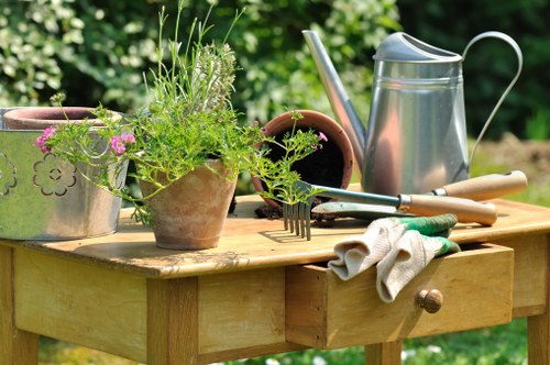 Waste branches and timber being prepared for lawful removal